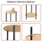 2PCS Round Coffee Table, Modern Accent Marble Coffee Tables for Living Room